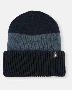 Outlet Block Stripe Beanie Heren Accessoires