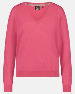 De Antistatische Merino Wool Amalfi Trui Met V-Hals Dames Truien En Sweaters