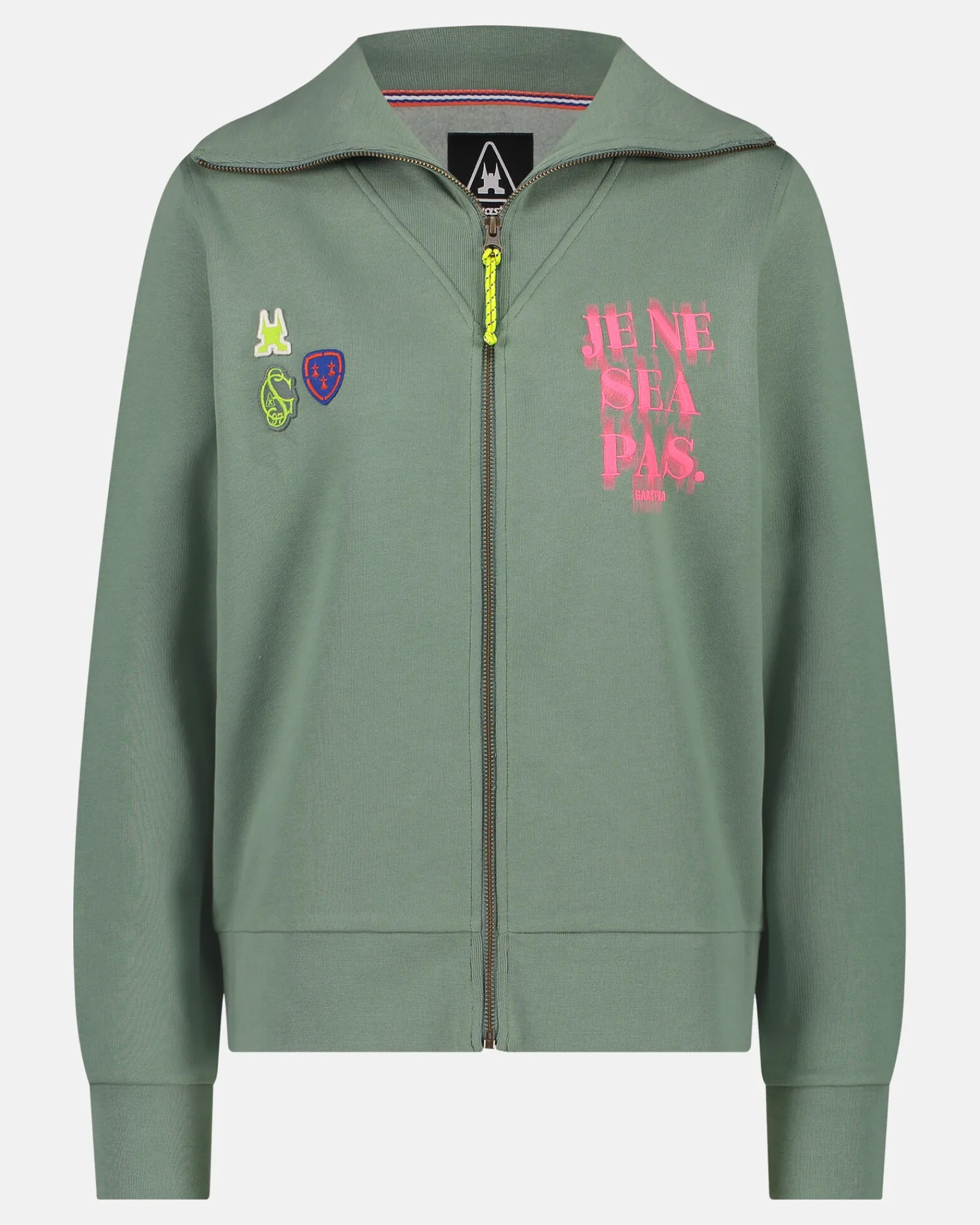 Hot De Retro Capris Full Zip Sweater Dames Truien En Sweaters