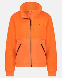 Sale Fabric-Mix Fleece Jacket Laser Dames Fleece & Softshell