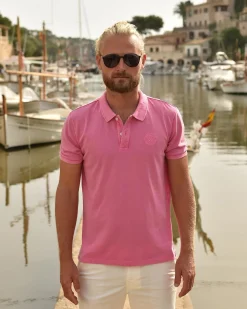 Hot Garment Dye Whip Polo Heren Polo'S En T-Shirts