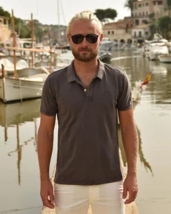 Outlet Garment Dye Whip Polo Heren Polo'S En T-Shirts