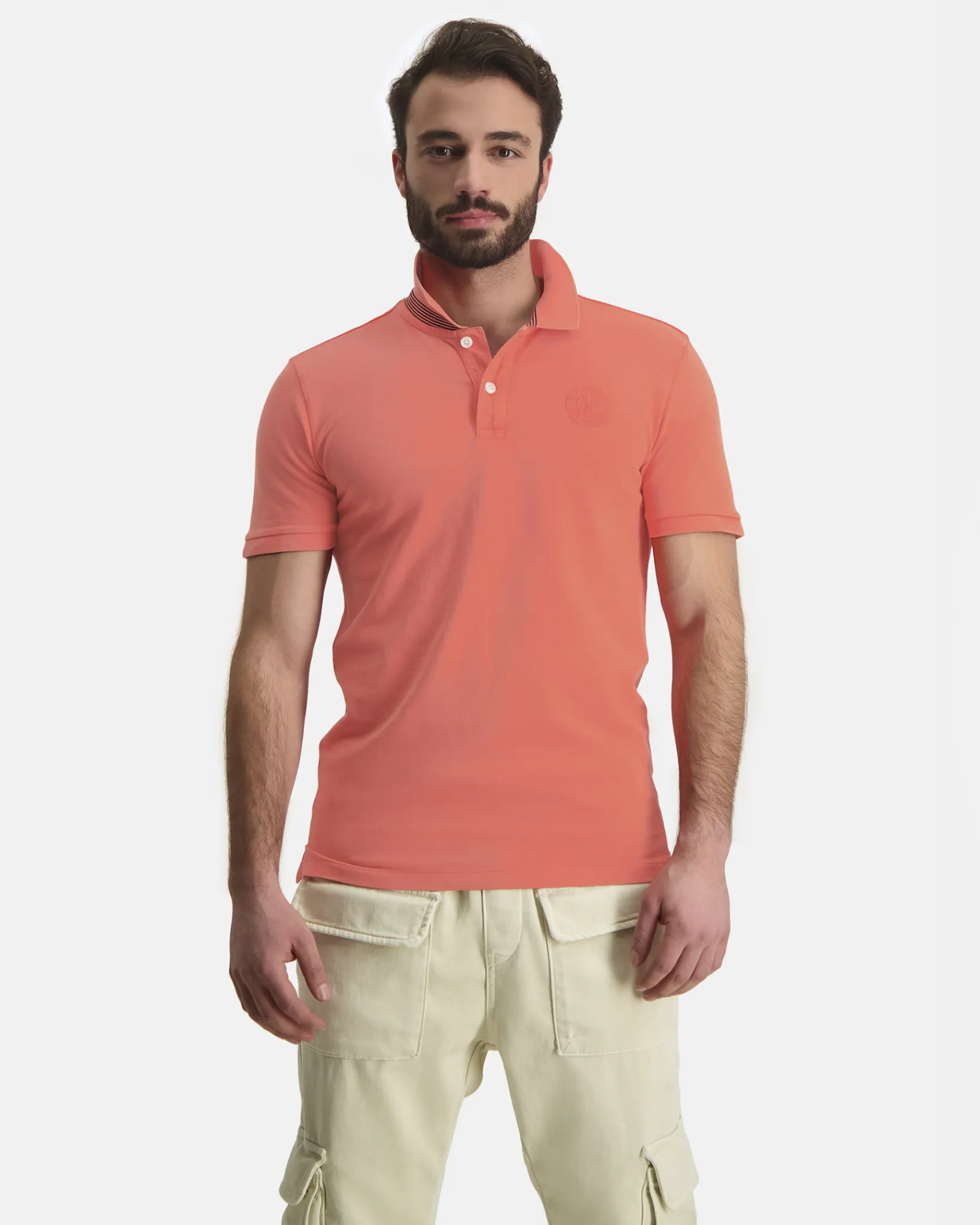 Online Garment Dye Whip Polo Heren Polo'S En T-Shirts