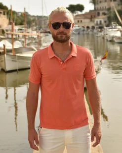 Online Garment Dye Whip Polo Heren Polo'S En T-Shirts