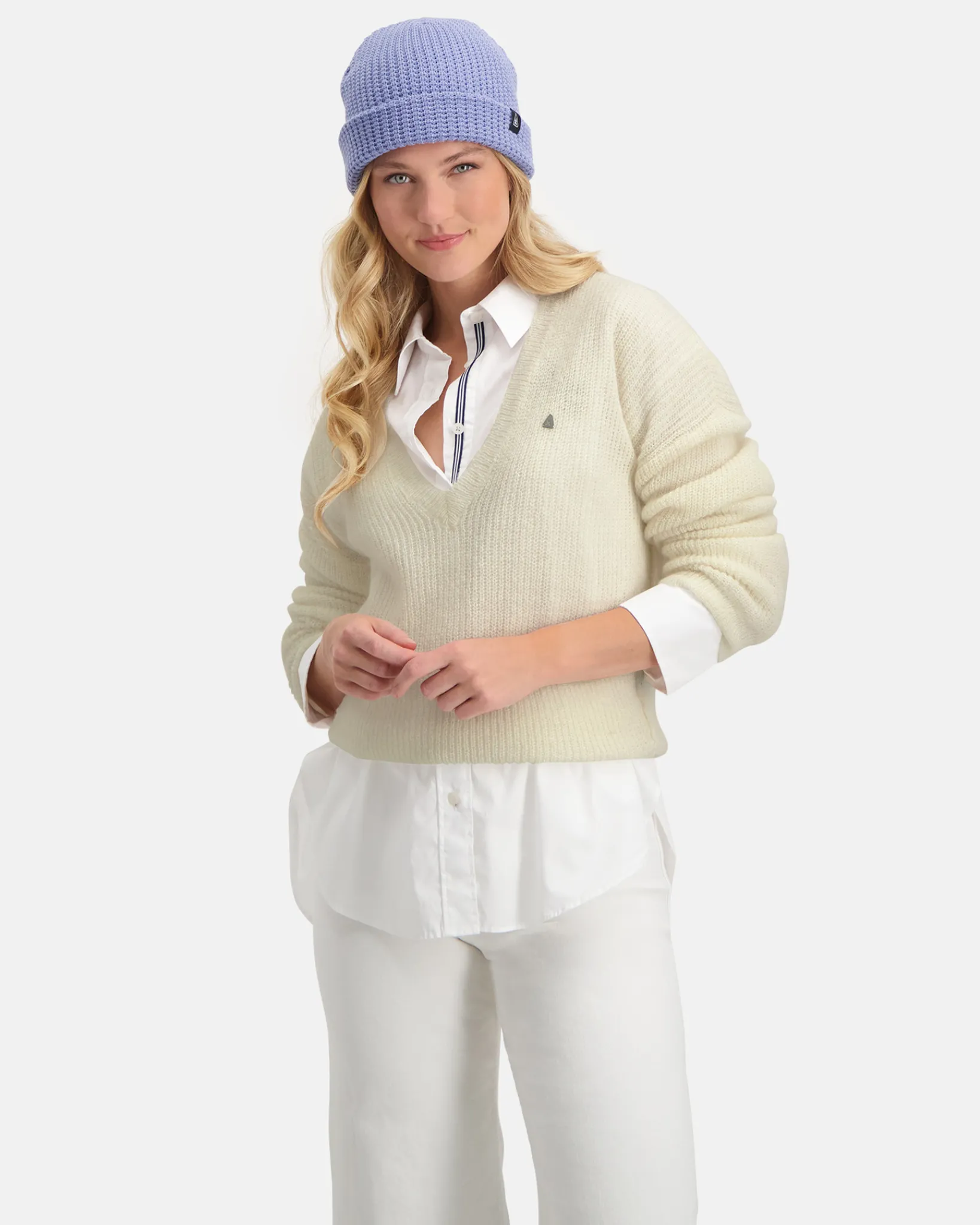 Outlet Gemeleerde Mohair Blend Trui Passion Dames Truien En Sweaters