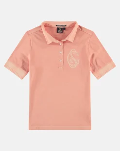 Online Monica Polo Met Geweven Kraag Dames Polo'S En T-Shirts