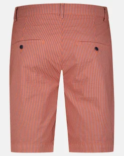 Hot Nantes Seersucker Emberglow Heren Shorts En Broeken