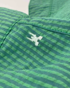 Clearance Nantes Seersucker Island Green Heren Shorts En Broeken