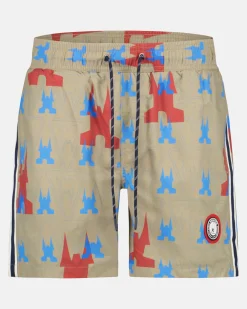 New Tahiti Zwembroek Met All-Over Print Heren Zwemkleding